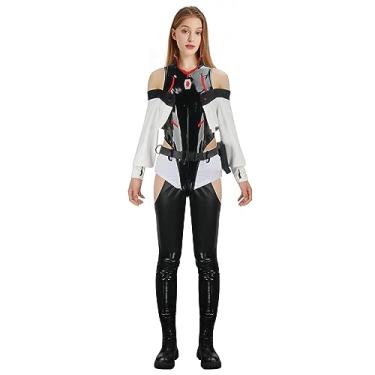 Imagem de Todollcos Lucyna Cosplay Women’s Bodysuit Punk PU leather Leotard One-piece suits Girl Jumpsuit Anime Cosplay Outfit (X-Large)