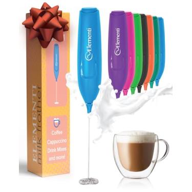 Imagem de Elementi Espumador De Leite Potente - Espumador De Leite Leve E Misturador De Bebidas Portátil, Batedor De Matcha Para Lattes Deliciosos, Misturador De Café Potente E Misturador De Liquidificador -