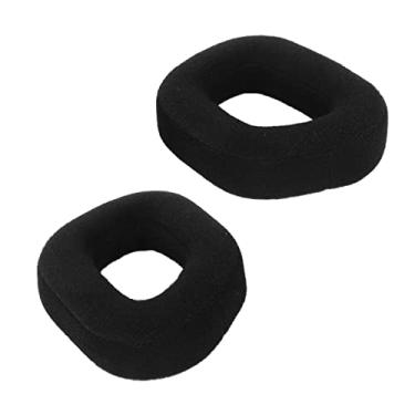 Imagem de Pissente Substituição de Almofadas, Tecido de Flanela Respirável Com Espuma de Memória de Alta Densidade Compatível Com HS80 RGB USB Fone de Ouvido para Jogos Com Fio e Sem Fio