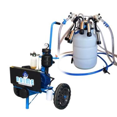 Imagem de Ordenhadeira Móvel motor 1 cv completa, com 1 conjunto de ordenha (p/2