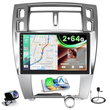 Imagem de 【2 + 64 GB】 Fuluku para Hyundai Tucson 2006-2009 Android Car Stereo 10 polegadas tela sensível ao toque com carplay sem fio Android Auto, kit de painel de rádio, navegação GPS, wi-fi, Bluetooth SWC