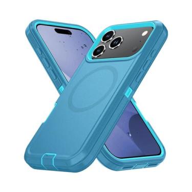 Imagem de Capa Protetora Armor Shockproof Defender Magsafe Para iPhone 11-16 pro
