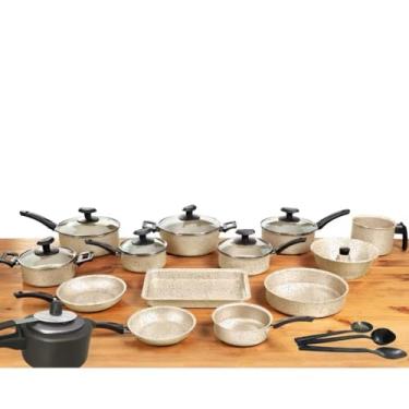 Imagem de Conjunto de Panelas Premium 17 Peças Antiaderentes + Panela de Pressão 2 Litros