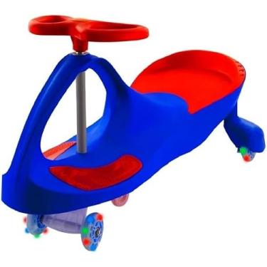Imagem de Carrinho Rolimã Infantil Kidino Twister Carrinho de Rolimã Infantil Resistente, Seguro e Super Divertido Azul com Vermelho
