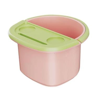 Imagem de Ysyqkn Banheira de Imersão para os Pés, Versátil e Portátil, Ideal para Viagens, Casa, Camping, Piqueniques e Presentes, Rosa