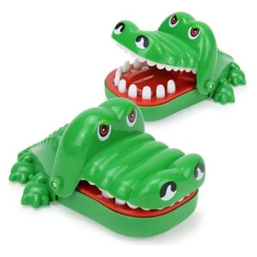 Imagem de Jogo Crocodilo Dentista Morde Dedo, Brinquedo de Mesa Infantil, Desafio de Mordida com Jacaré