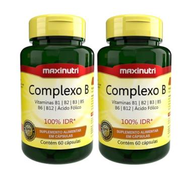Imagem de Maxinutri, Kit 02 Complexo B Vitaminas100% IDR Maxinutri 60 Capsulas