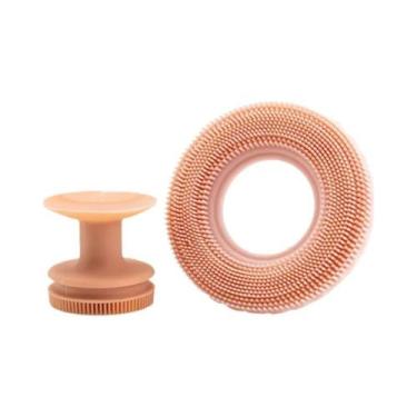 Imagem de Escova De Limpeza Facial De Silicone 2 Em 1 Destacável, Ferramenta De 