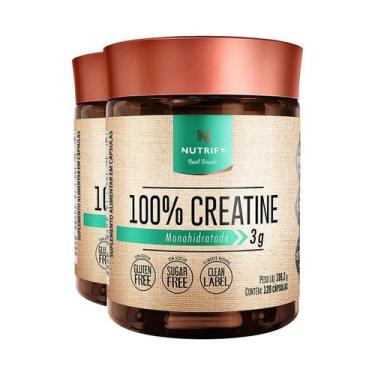 Imagem de Kit 2 Creatina 100% Creatine Nutrify 120 Cápsulas