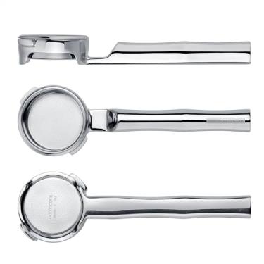 Imagem de Normcore 58 mm Todo Aço Inoxidável 180° Horizontal Lay-Flat Bottomless Portafilter - Serve para Gaggia Classic Pro, Carezza, Cubika Plus - Cesta de alta extração de 18 g, inclui tela de disco, filtro