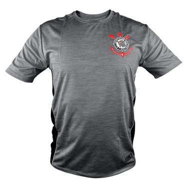 Imagem de Camiseta Corinthians Cinza Masculina Sublimada Conforto Coimbra-Masculino