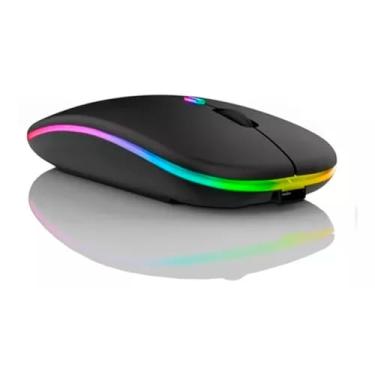 Imagem de Mouse Sem Fio E-1300 Pro, Bluetooth, RGB, 2.4GHz, Silencioso, Recarregável, Óptico, Ultra-Fino