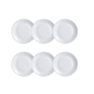 Imagem de Jogo De Prato Sobremesa 19cm Branco - Arcoroc Feston (6 Peças)