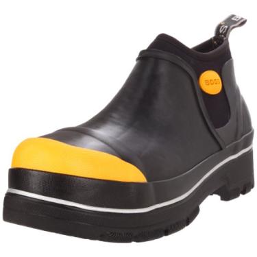 Imagem de Bogs Sapato de trabalho masculino impermeável sem cadarço industrial, Preto, 8