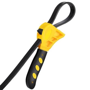 Imagem de LCF Chave de borracha ajustável | Projetada para filtro de água de bancada | Também serve como abridor de frascos para mãos fracas, chave de tubo para encanadores (tamanho médio)