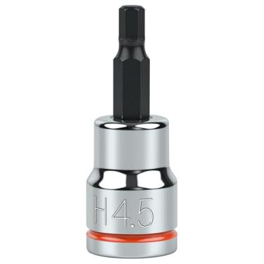 Imagem de JU JIAN TEC Soquete hexagonal de 3/20.3 cm, H4.5, totalmente polido, CR-V e cabeça de aço de liga S2 premium feito para automóvel/mecânico