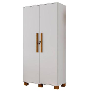 Imagem de Armário Multiuso 100% Mdf 2 Portas C/ Chave Dream Branco