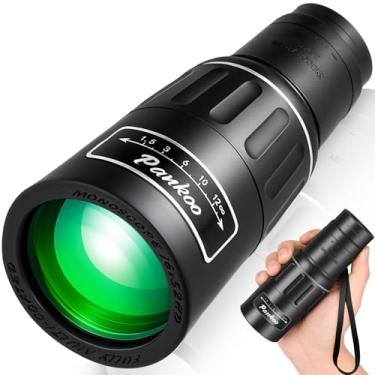 Imagem de Pankoo Telescópio monocular 16 x 52, monóculos de visão maior para adultos com prisma BAK4 e lente FMC, para observação de pássaros, caminhadas, shows e viagens