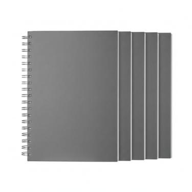 Imagem de Caderno Planner Espiral com Capa Rígida em Percalux, 90 Folhas Brancas, Formato 24x18,5x1,5cm, Gestão de Rotina com Calendários 2025-2028 (5, Cinza)