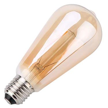 Imagem de Cryfokt Lâmpada LED Retro Marrom de Vidro E27 para Decoração de Cafeteria, Lâmpada Vintage para Restaurante, de Filamento de Vidro de 2,4 Onças para Bar e Sala de Estar (2W)