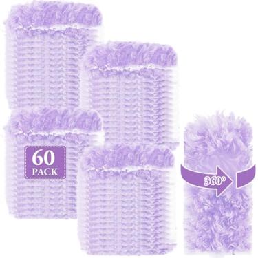 Imagem de Refis de espanadores 60 unidades 360° Almofadas eletrostáticas de dupla face com fibras grossas atualizadas, cabeças de espanador descartáveis para persianas, ventiladores de teto, móveis compatíveis