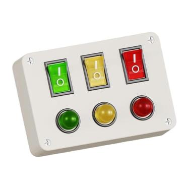 Imagem de menolana Acessórios para Painel Sensorial Busy Board, Interruptor de Luz, Brinquedo Portátil para Desenvolvimento Infantil, Ideal para Meninas e Meninos, Botão