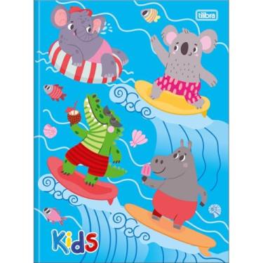 Imagem de Caderno Universitário Kids Masculino TILIBRA Capa Dura BROCHURA - 48 Folhas (Azul Claro)
