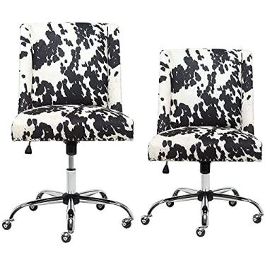 Imagem de Cadeira de escritório cadeira giratória de veludo para computador assento estofado ajustável cadeira de estudo em casa cadeira ergonômica de gravidade zero