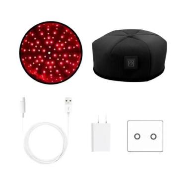 Imagem de Boné De Terapia Com Luz Vermelha LED Para Crescimento Capilar, Relaxam