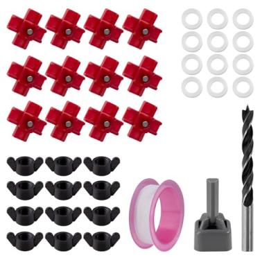 Imagem de 12 peças de bebedouro de mamilo de aves de capoeira, alimentador automático de água de frango para alimentadores de galinha, kit de irrigador sem vazamento, fácil instalação, montagem lateral