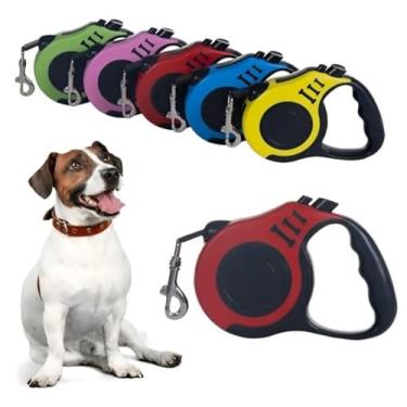 Imagem de Guia Retrátil para Cães e Gatos, 5 Metros, Suporta até 11.33kg, com Trava de Segurança, Resistente