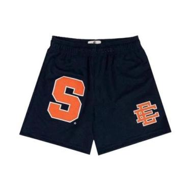 Imagem de Shorts Casuais De Basquete Masculinos Em Malha Floral Para O Verão Eri