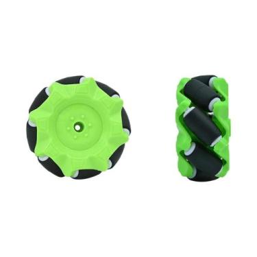 Imagem de Roda De Robô Plástica Mecanum TT Motor Acessórios Para Carro Inteligen