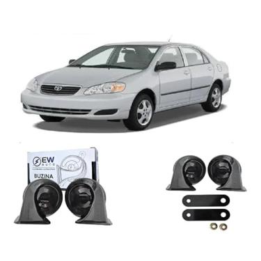 Imagem de BUZINA AUTOMOTIVA CARACOL (PAR) GRAVE/AGUDO PARA COROLLA 2003>2007 - TIGER AUTO