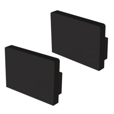 Imagem de Kit Acessórios Taschibra Para Perfil Sobrepor 1,4x2cm Vertex 20, Preto