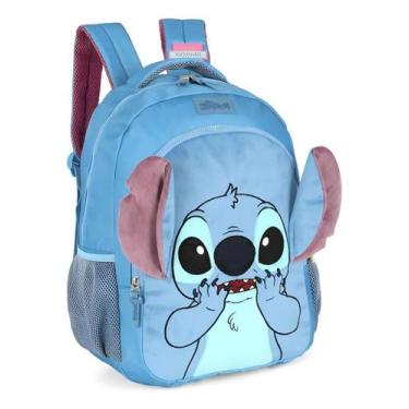 Imagem de Mochila escolar luxcel stitch, M, Azul