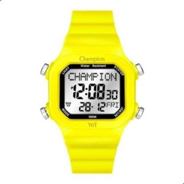 Imagem de Relógio Masculino Digital Champion YoT Amarelo CP40181Y-Masculino