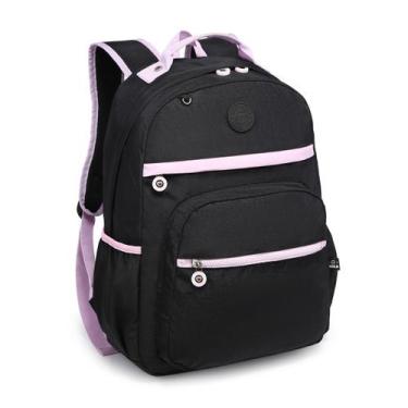 Imagem de Mochila Kika Feminina Escolar Passeio C/ Chaveiro Miçangas - D Present