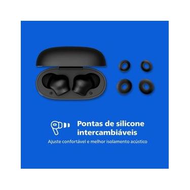Imagem de Fone de Ouvido Bluetooth Philips TAT1109BK/00 Preto com Microfone