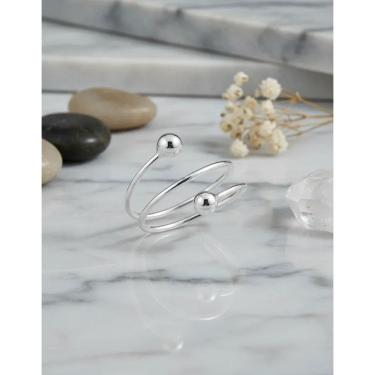 Imagem de Anel prata 925 regulavel bolinha Fabro Saints