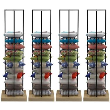 Imagem de Carrinho de armazenamento de travesseiro de metal móvel - Rack de exibição de travesseiro comercial, prateleira de almofada de chão para lojas de varejo e hotéis, conjunto de ferro branco e preto de