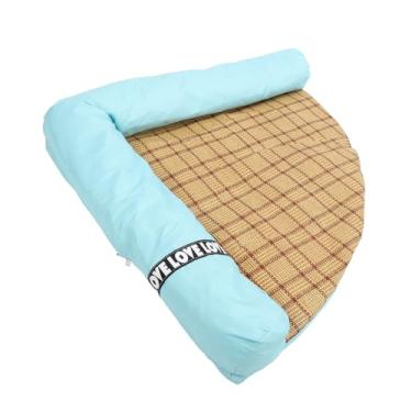 Imagem de Generic Esteira Refrigerando do Gato, Lavável Resistente à Mordida Versátil Confortável Pele Amigável Removível Respirável Almofada Fresca do Animal de Estimação para Casa (Azul)