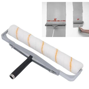 Imagem de HEEPDD Conjunto de Capa de Rolo de Pintura de 18 Polegadas, Lavável, Reutilizável, Fácil de Limpar, Pincel de Rolo Com Tampa Removível para Pintura de Piso de Teto de Parede