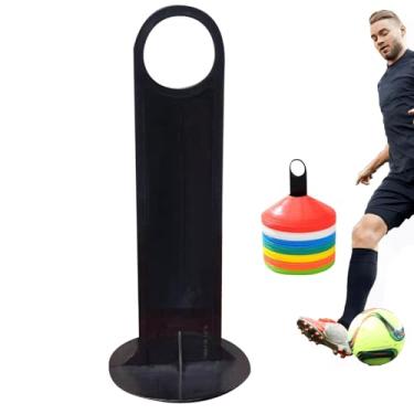 Imagem de Suporte de cone de disco de futebol, suporte de cone de futebol, suporte de cone de disco de futebol portátil, altura de 19,05 cm, organizador de equipamentos de treinamento leve com armazenamento