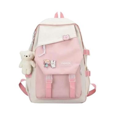 Imagem de Mochila Escolar Unissex De Grande Capacidade Em Nylon Impermeável, Bol