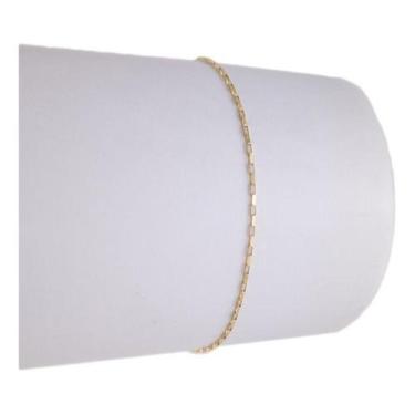 Imagem de Pulseira Feminina Tijolinho 18 Cm Ouro 18k 750 Certificado G - JOIE JO