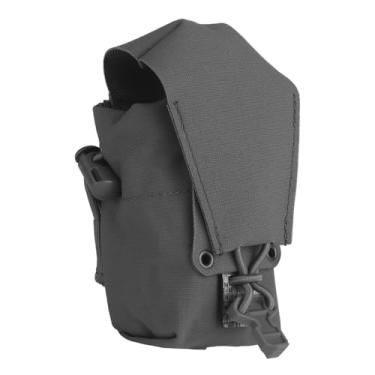 Imagem de OAREA Bolsa tática Banger com aba de retenção ajustável MOLLE Flash Bang Pocket Shock Cord Flip Sundries Bag (G)