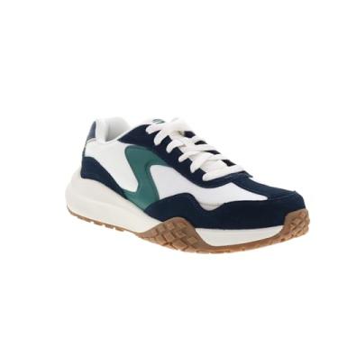Imagem de Skechers Court Frenzy Tênis masculino, Azul marinho/verde, 40