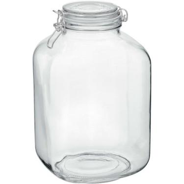 Imagem de POTE HOME&CO VIDRO 5L 27x16x16cm TRANSPARENTE PORTA MANTIMENTOS, NH, M