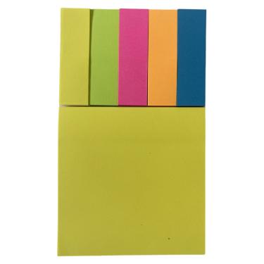 Imagem de Conjunto 6 Blocos de Notas Adesivas Neon School Basics